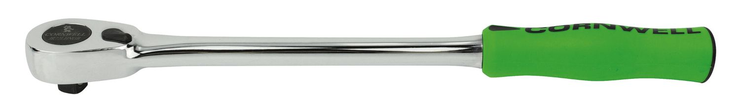 JR72LHNGB - 3/8" Drive 12" 72-Tooth Handled Ratchet, Green