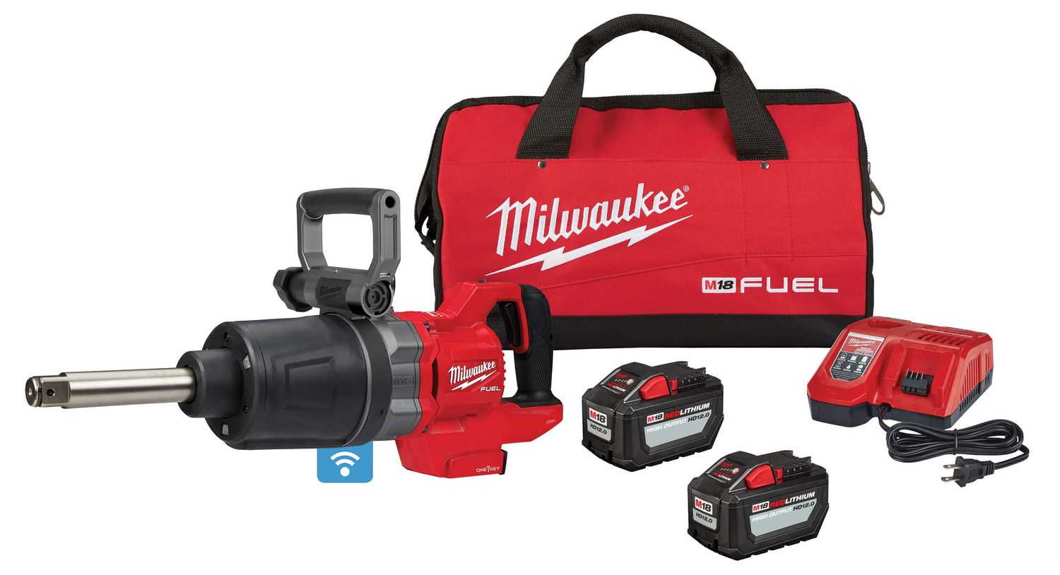 MWE286922HD - M18 FUEL™ 1” D-Handle Extended Anvil High Torque Impact Wrench Kit