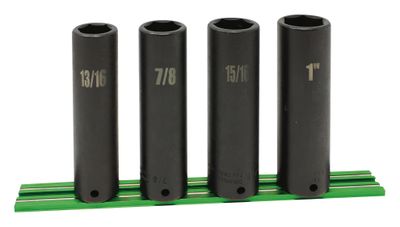 STI324XLSP - 4 Piece 1/2" Drive SAE Extra Deep Power Socket Set, 6 Point