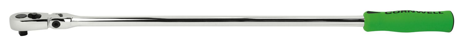 SRF76LHNGB - 1/2" Drive 27" Cornwell Classic™ Flex-Head 30-Tooth Handled Ratchet, Green