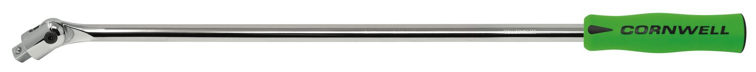 HF324HNGB - 1/2" Drive 24" Flex-Head Handled Breaker Bar, Green