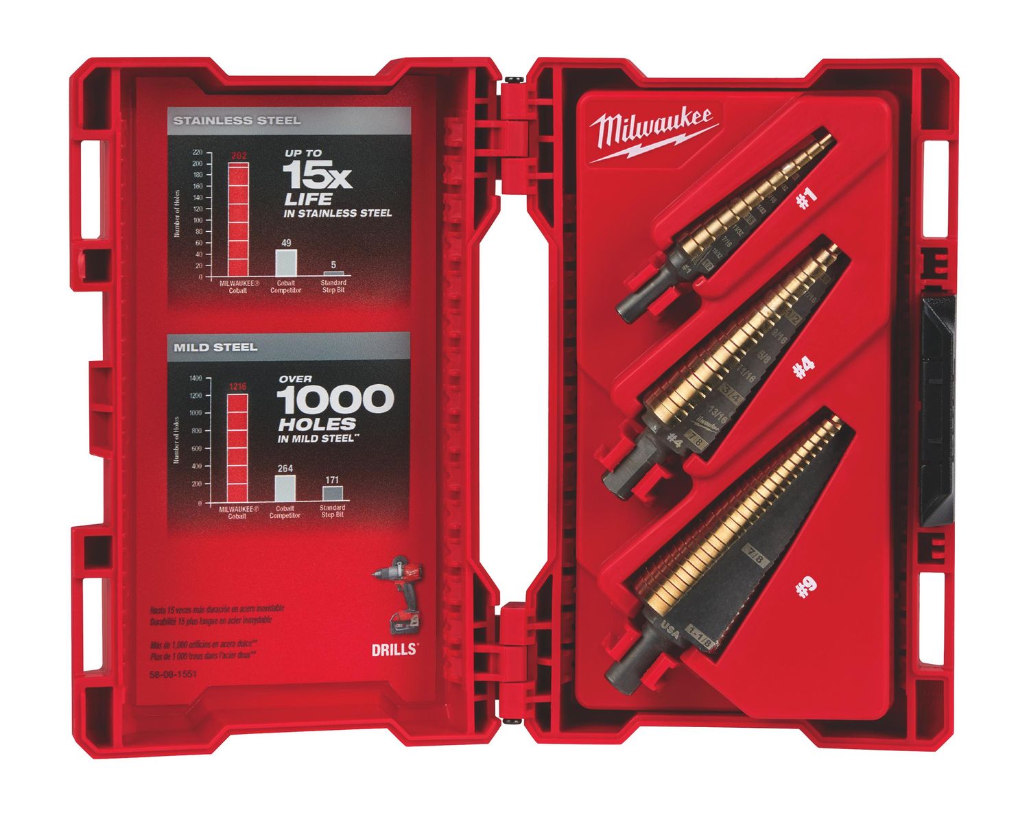 MWE48899291 - 3 Piece Cobalt Step Drill Set