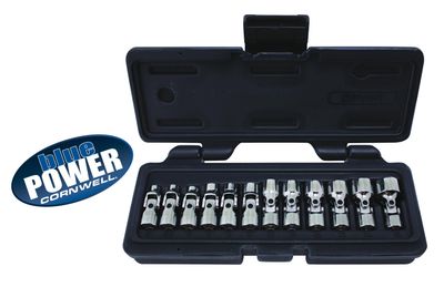 CBPU1MT - 12 Piece 1/4” Drive Cornwell® bluePOWER® Metric Universal Socket Set, 12 Point