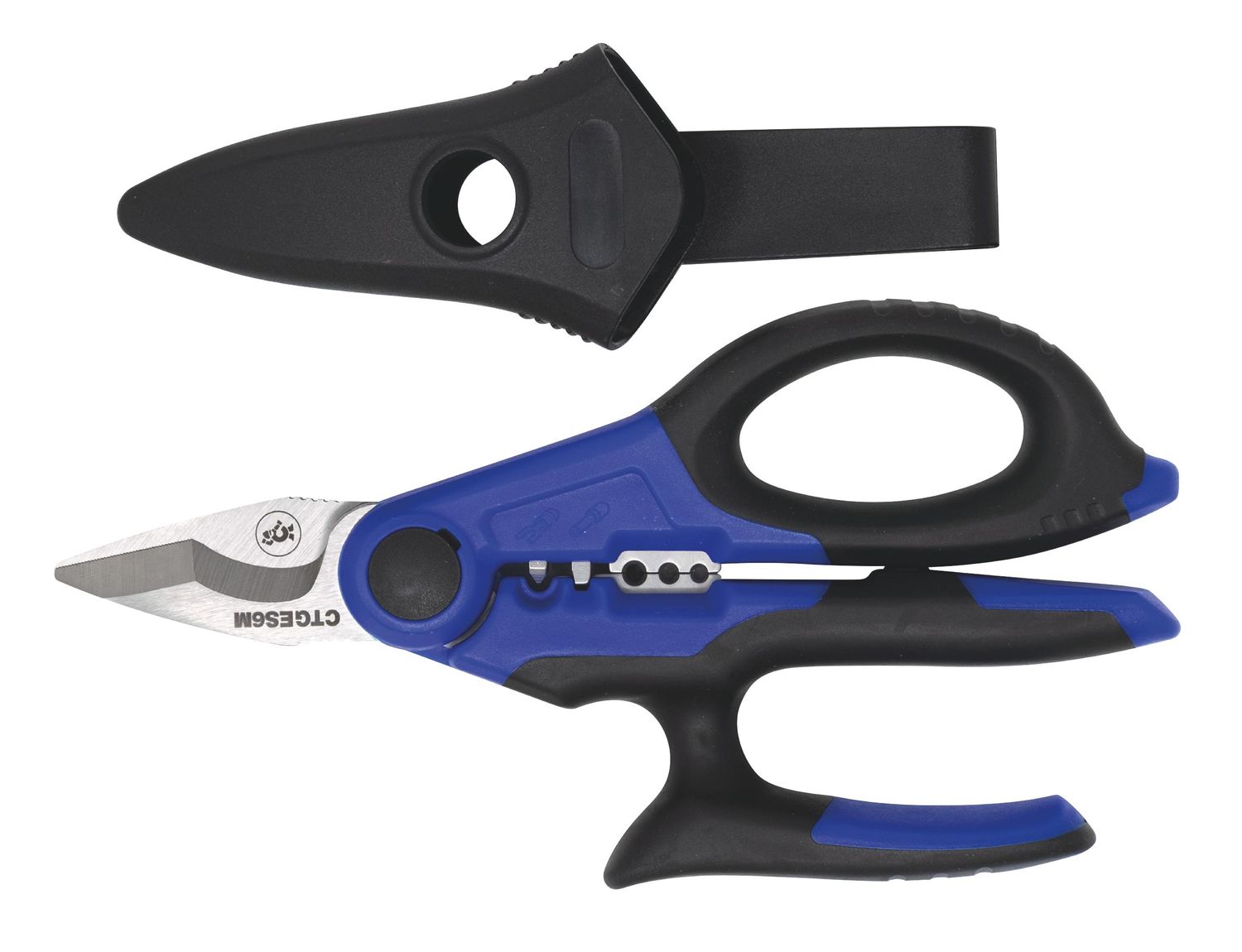 CTGES6M - 6-3/4" Multi-Grip Electrician Scissors