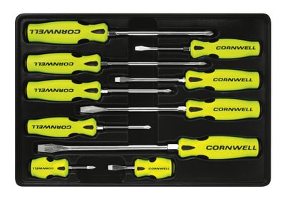 CSD810SY - 10 Piece Screwdriver Set, Yellow