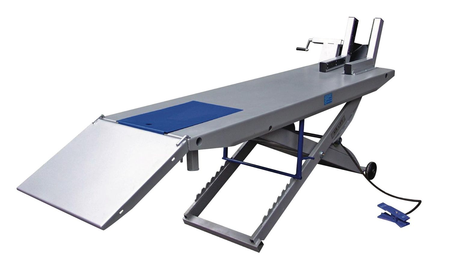 TUXM1000C - (DSO) 1,000 lb. Motorcycle Lift w/ Drop Out Panel, Pneumatic