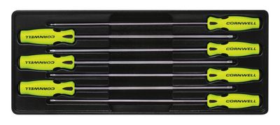 CSD87XLSSY - 7 Piece Extra Long Star Screwdriver Set, Yellow