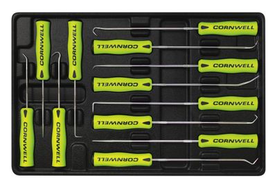 CTG812HPSY - 12 Piece Hook &amp; Pick Set, Yellow