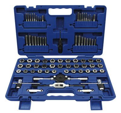 CTG1655B - 75 Piece SAE/Metric Tap and Die Set