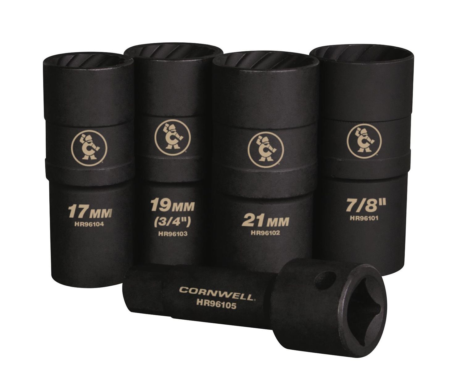 HRC96100 - 5 Piece Lug &amp; Flip Socket Set