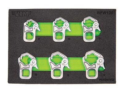 VMRFW100 - 6 Piece 3/8" Drive Ratcheting Flare Nut Wrench Set