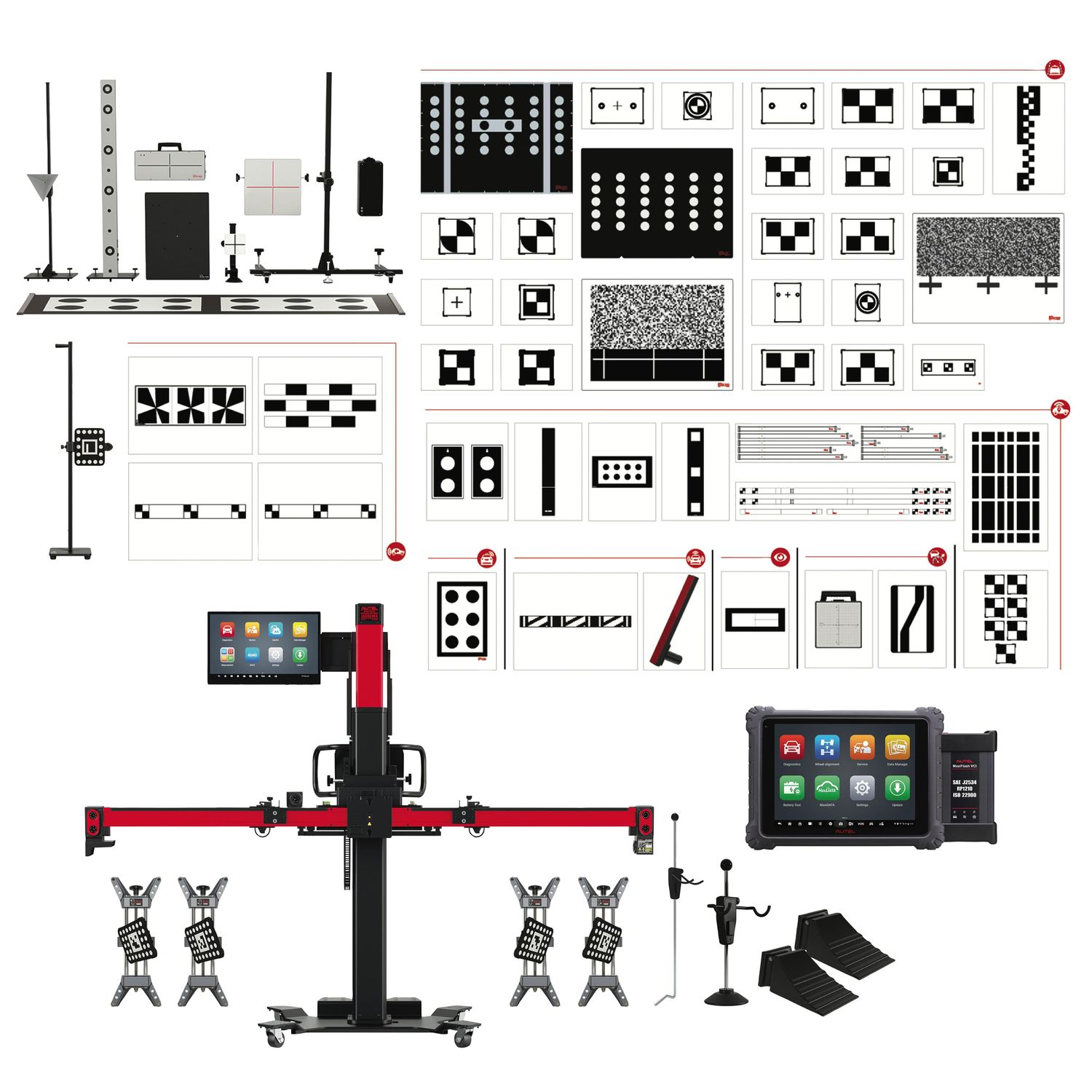 AUTIA900AST - (DSO) Autel® Wheel Alignment + ADAS Calibration &amp; Ultra Diagnostic System
