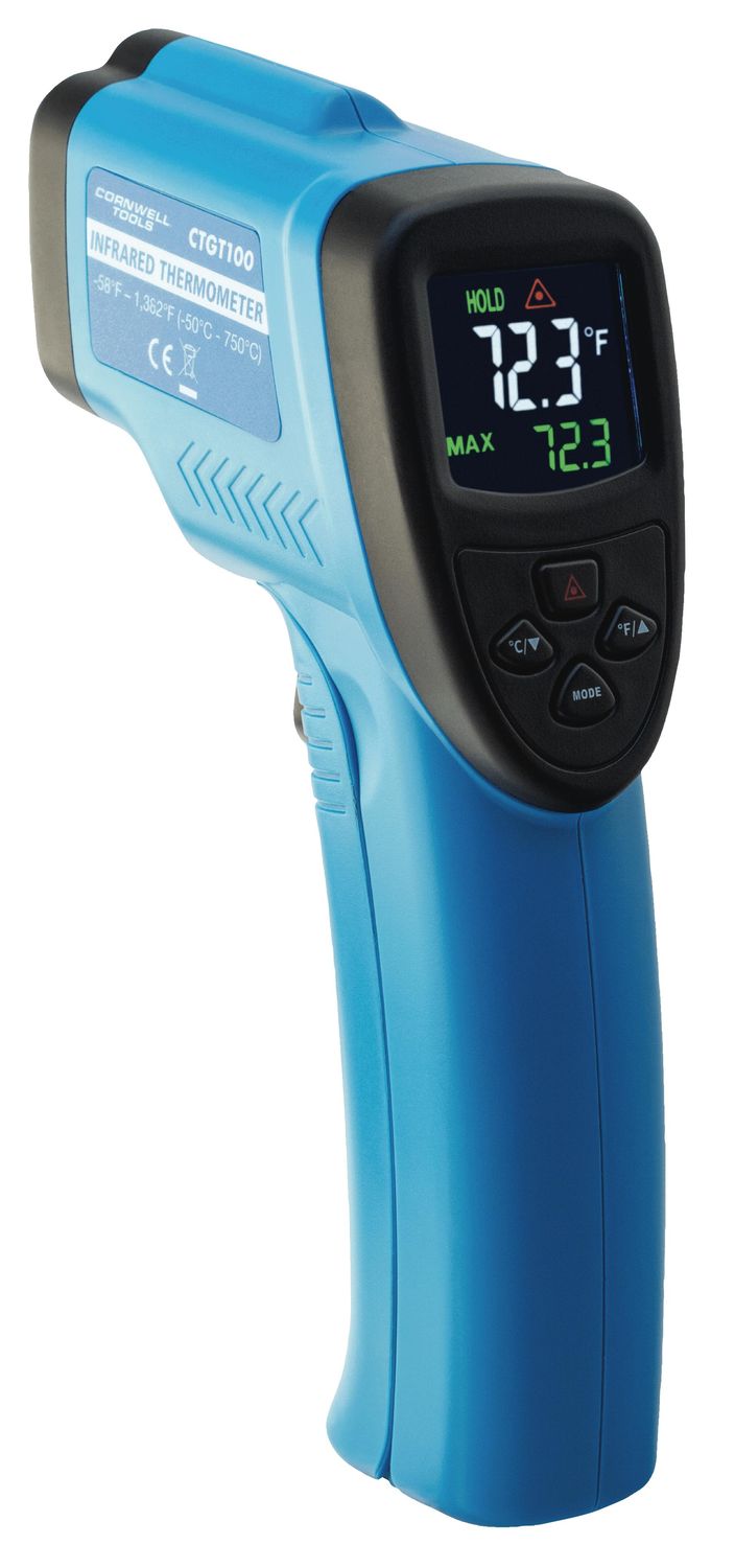 CTGT100 - 16:1 IR Thermometer w/ Color Screen &amp; Circular Laser