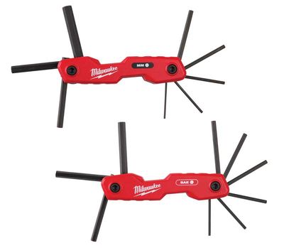 MWE48222183 - 2 Piece 17-Key Folding Hex Key Sets - SAE/Metric