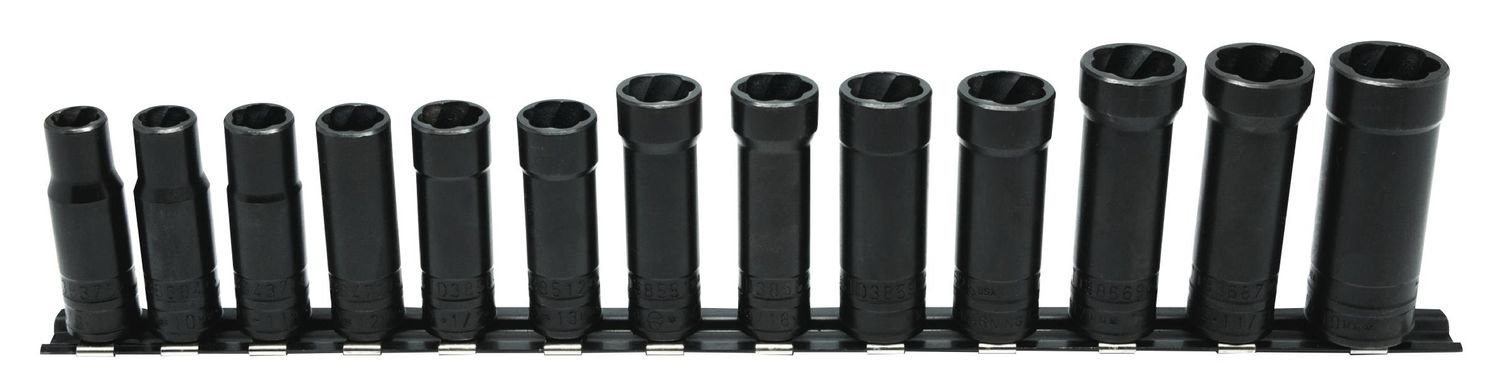 CBE3813D - 13 Piece 3/8" Drive Deep Reaper Bolt Extractor Combo Set