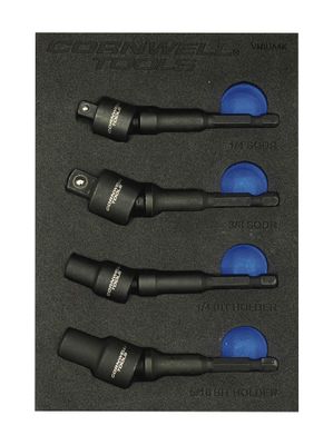 VMIUA4K - 4 Piece Impact Universal Joint Adapter Set (1/4" Hex Shank)