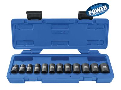 CBPI2MM - 12 Piece 3/8" Drive Cornwell® bluePOWER® Metric Magnetic Power Socket Set, 6 Point