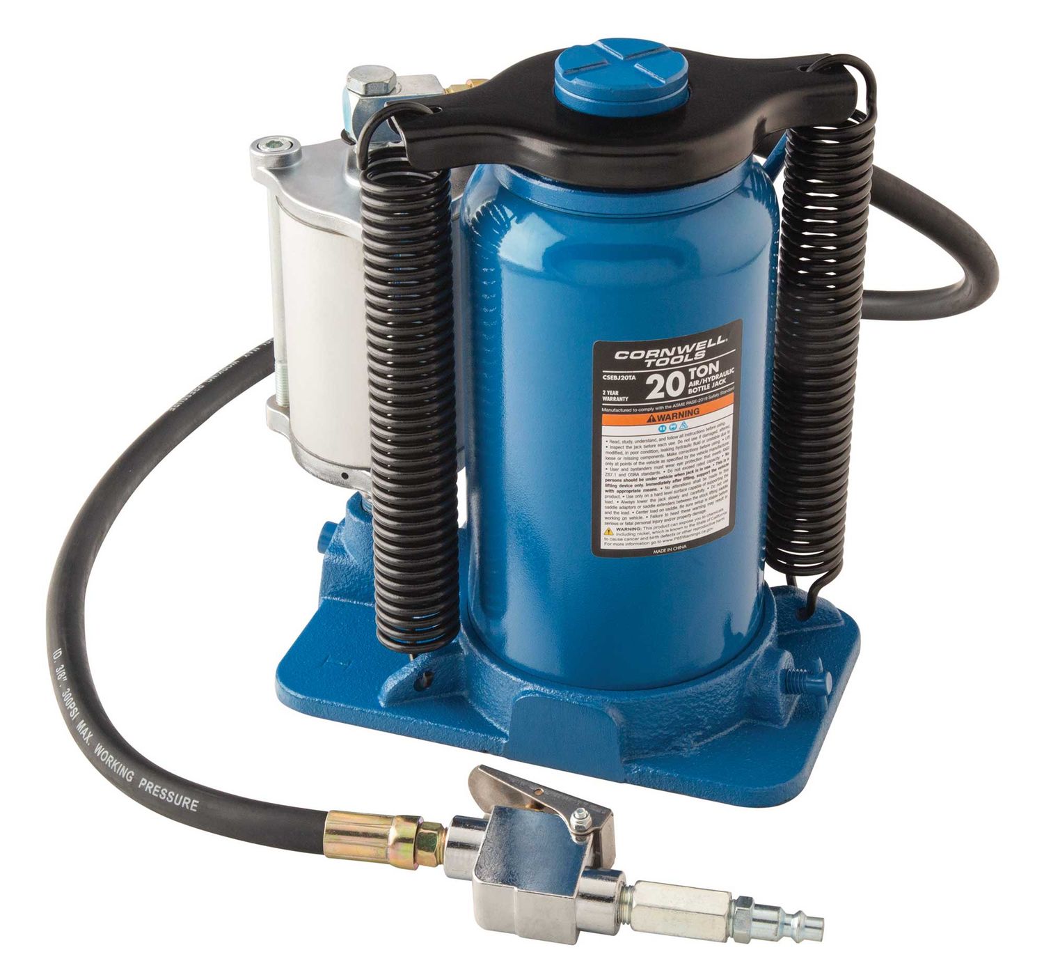 やーじゃん CSEBJ20TA - 20 Ton Air/Hydraulic Bottle Jack