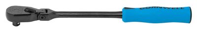JRZFB12LB - 3/8" Drive 13" Flex-Head 120-Tooth Industrial Finish Handled Ratchet, Blue
