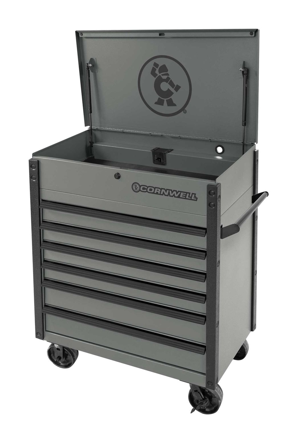 CTSSCF396KST - 39" 6-Drawer USA Flip Top Service Cart, Storm