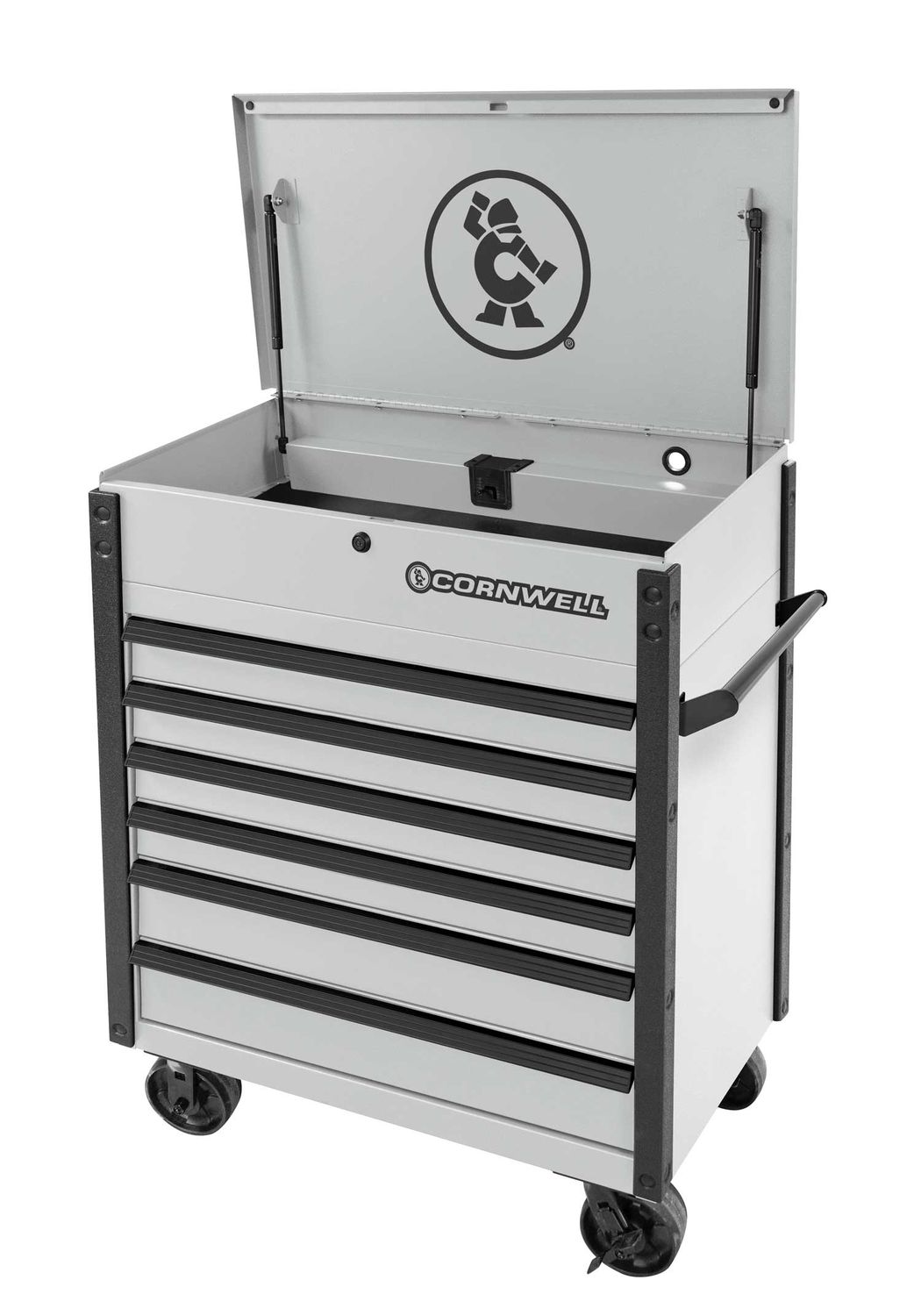 CTSSCF396KVP - 39" 6-Drawer USA Flip Top Service Cart, Vapor