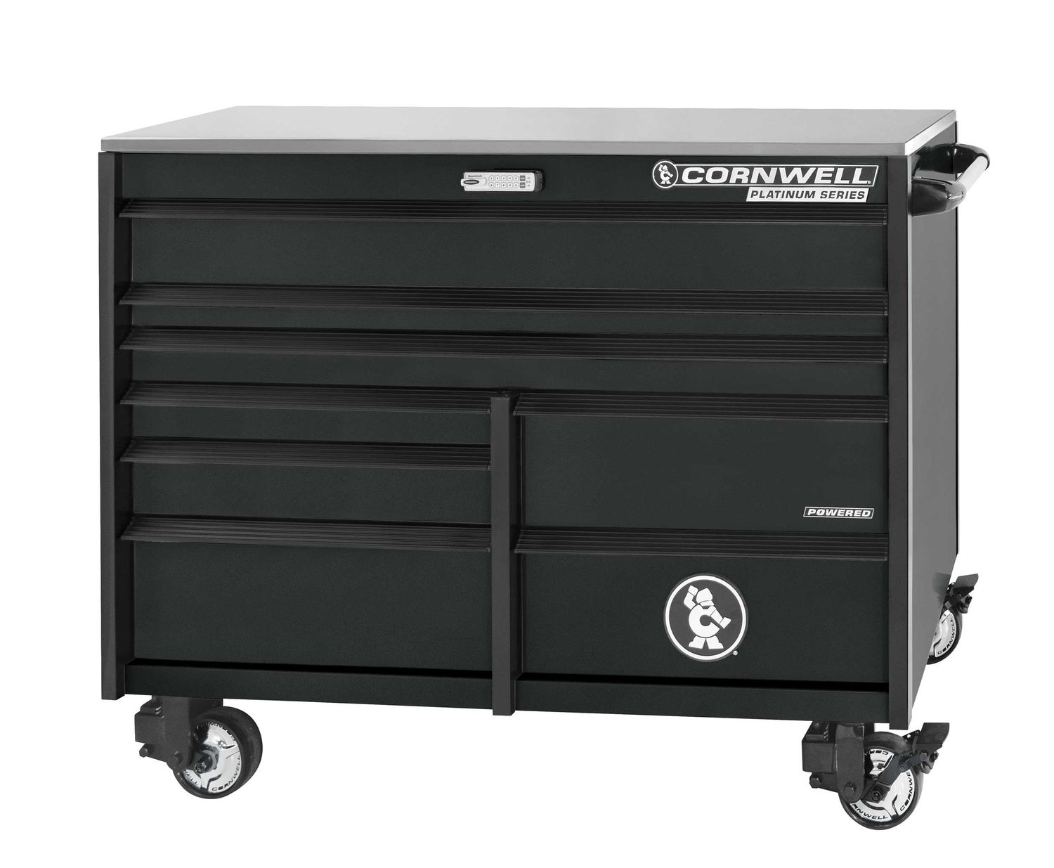 CTSPPR568KSH - PLATINUM PLUS™ 56” 8-Drawer Double Bank Cabinet, Shadow