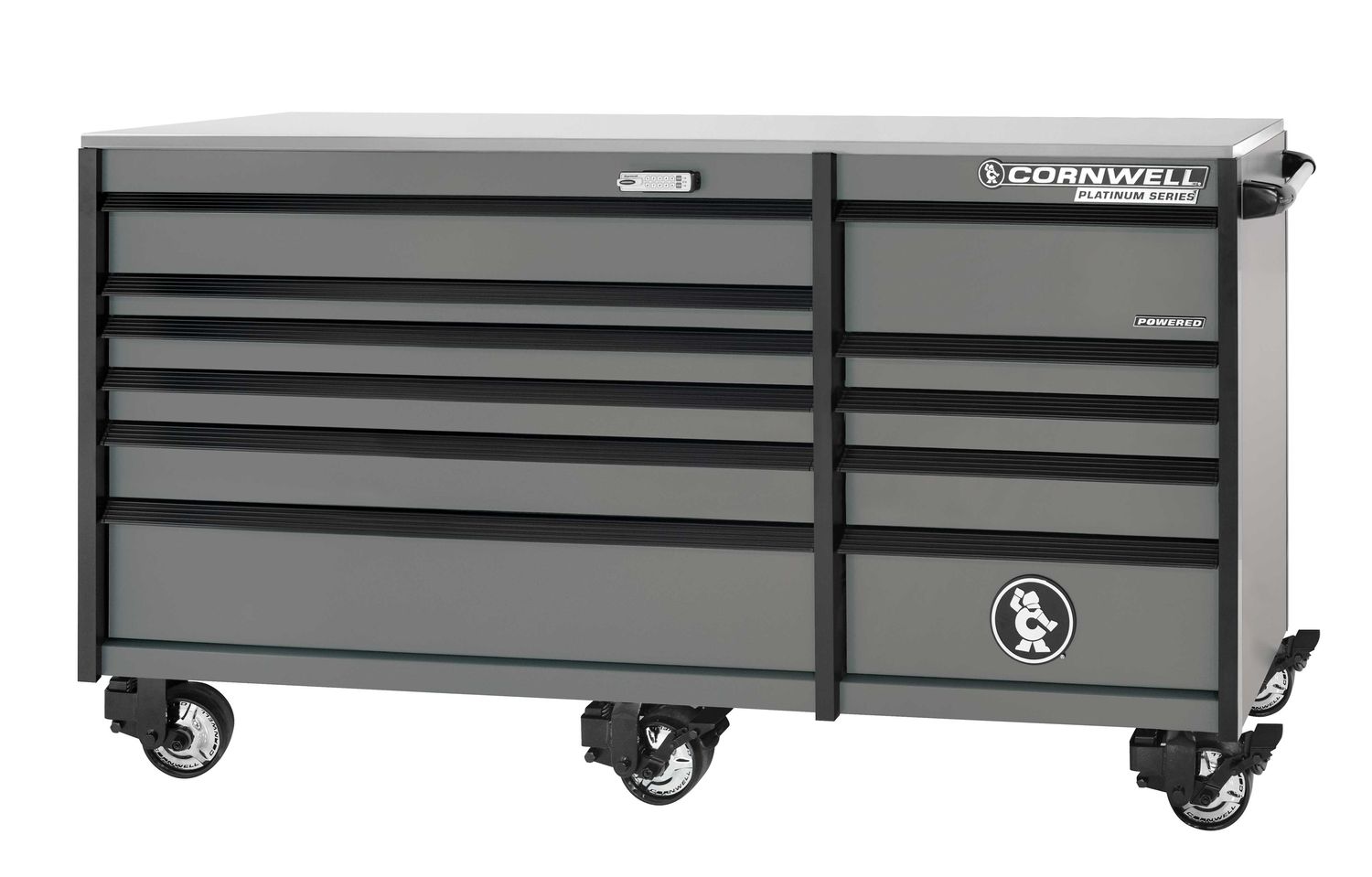 CTSPPR8411KST - PLATINUM PLUS™ 84” 11-Drawer Double Bank Cabinet, Storm
