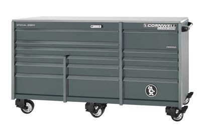 CTSPPR8414LF - PLATINUM PLUS™ 84” 14-Drawer Triple Bank Cabinet, Graphite/Gunmetal