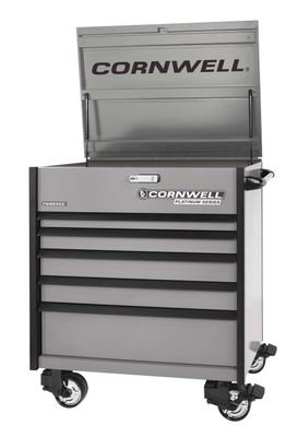CTSPPF405KSM - (BTO) 40" PLATINUM PLUS™ 5-Drawer Flip Top Cart, Smoke