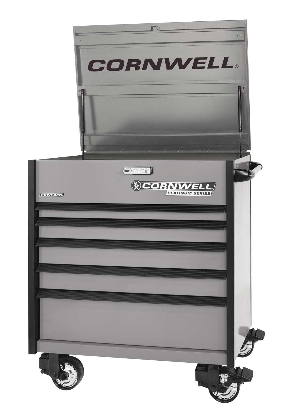 CTSPPF405KSM - (BTO) 40" PLATINUM PLUS™ 5-Drawer Flip Top Cart, Smoke