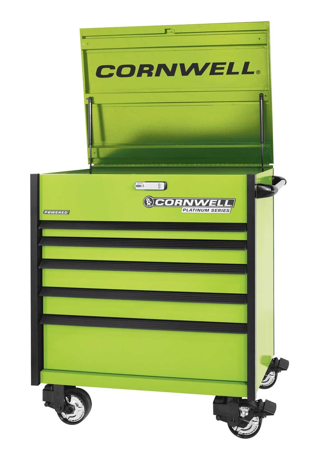 CTSPPF405KTG - (BTO) 40" PLATINUM PLUS™ 5-Drawer Flip Top Cart, Nitro Green