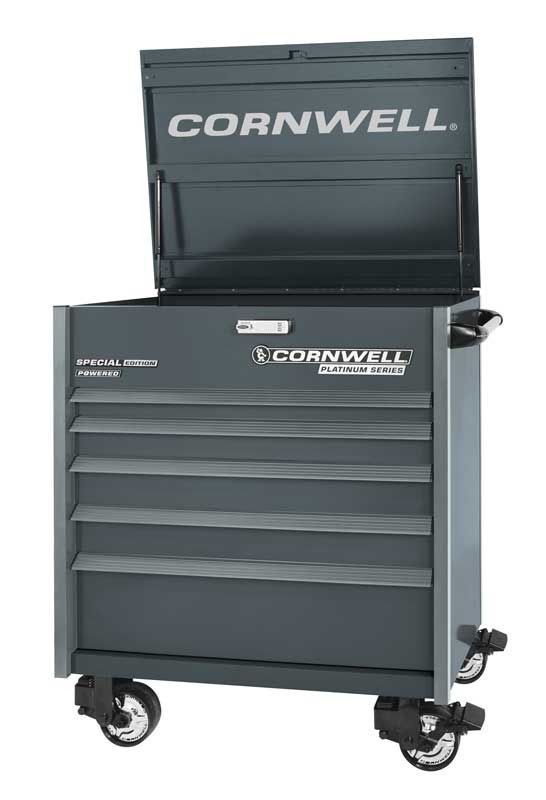 CTSPPF405LF - 40" PLATINUM PLUS™ 5-Drawer Flip Top Cart, Graphite/Gunmetal