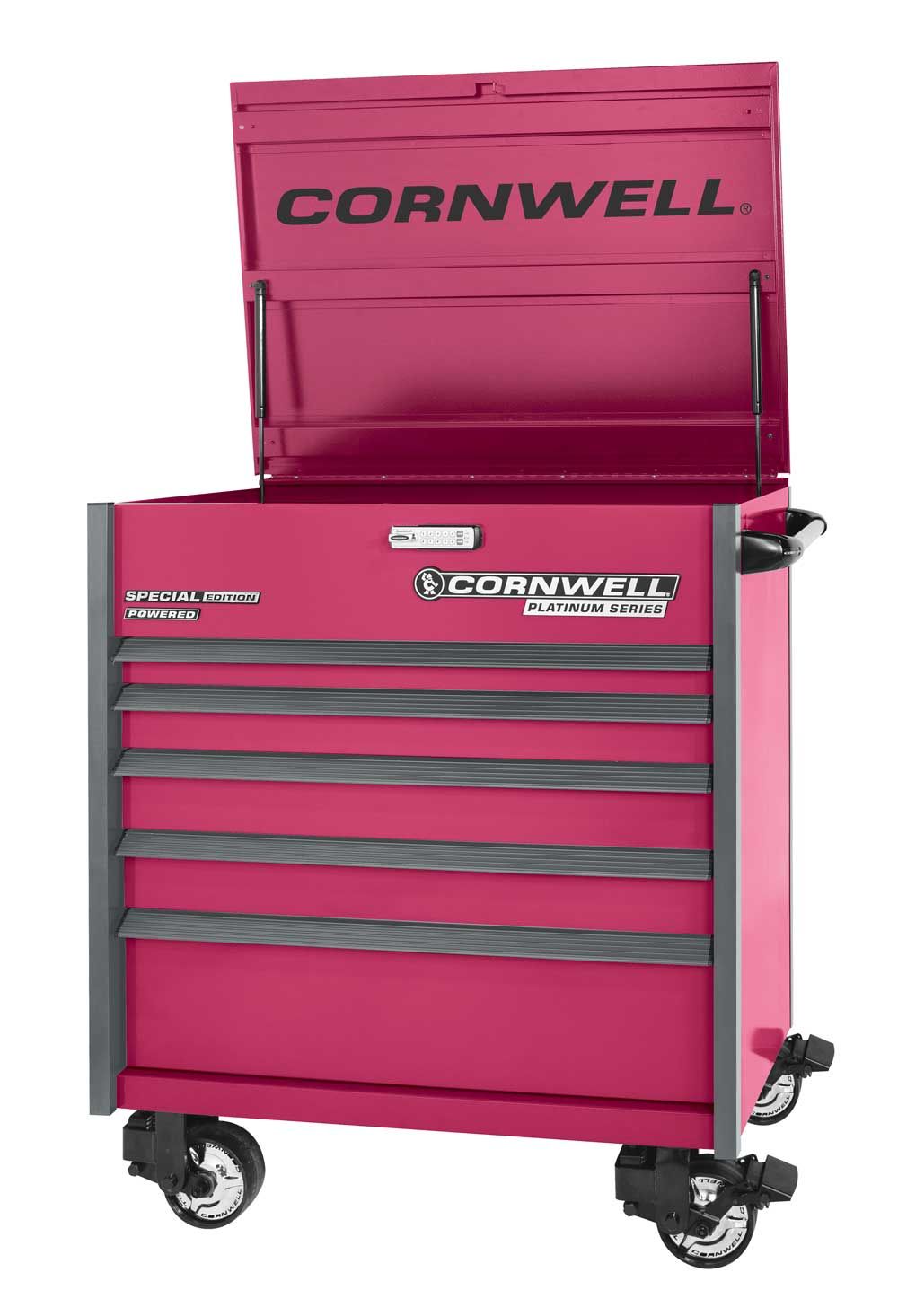 CTSPPF405LSF - (BTO) PLATINUM PLUS™ 5-Drawer Flip Top Cart, Starfire/Gunmetal