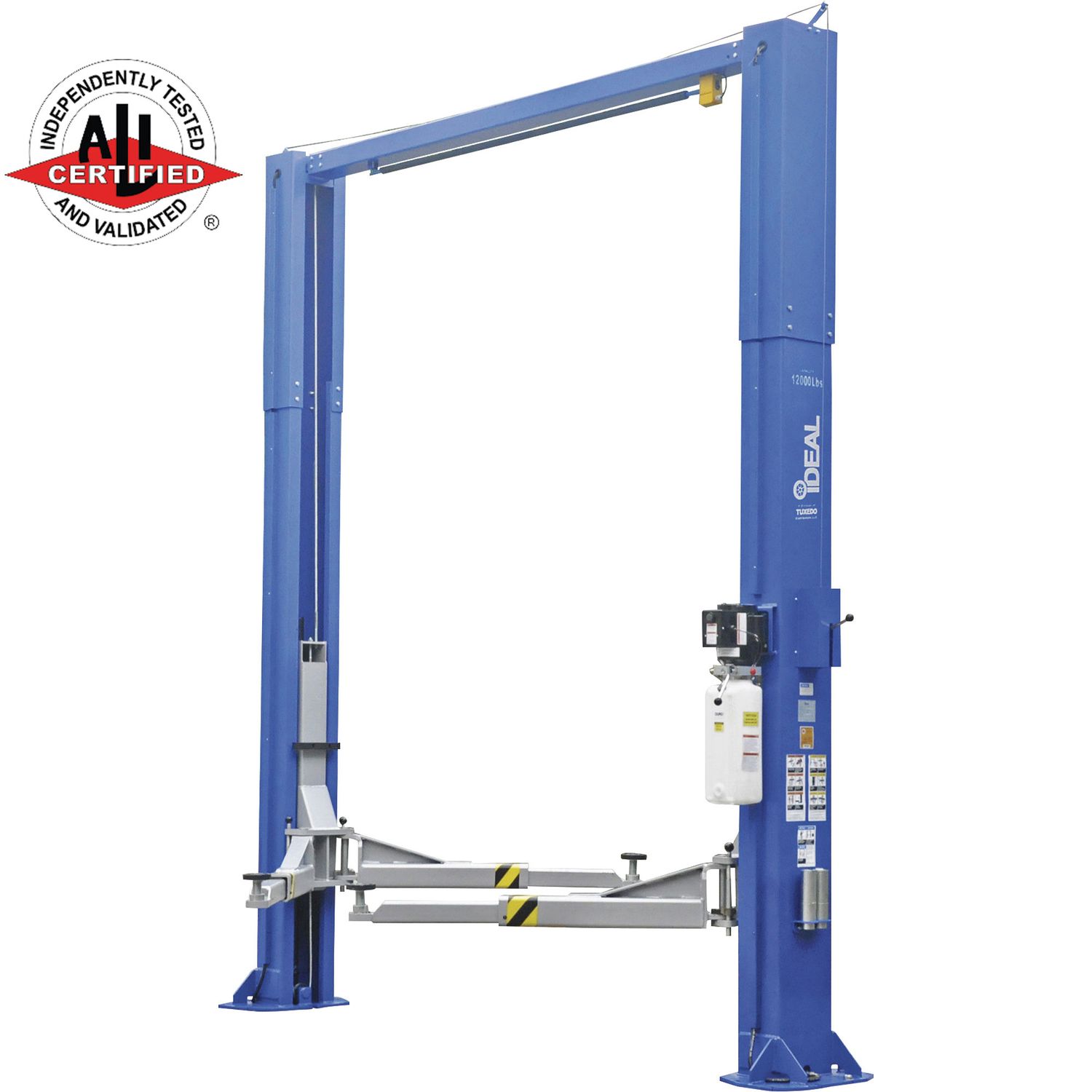 TUXTP12KSCDX - 12,000 lbs. Two Post Lift, Symmetrical Arms