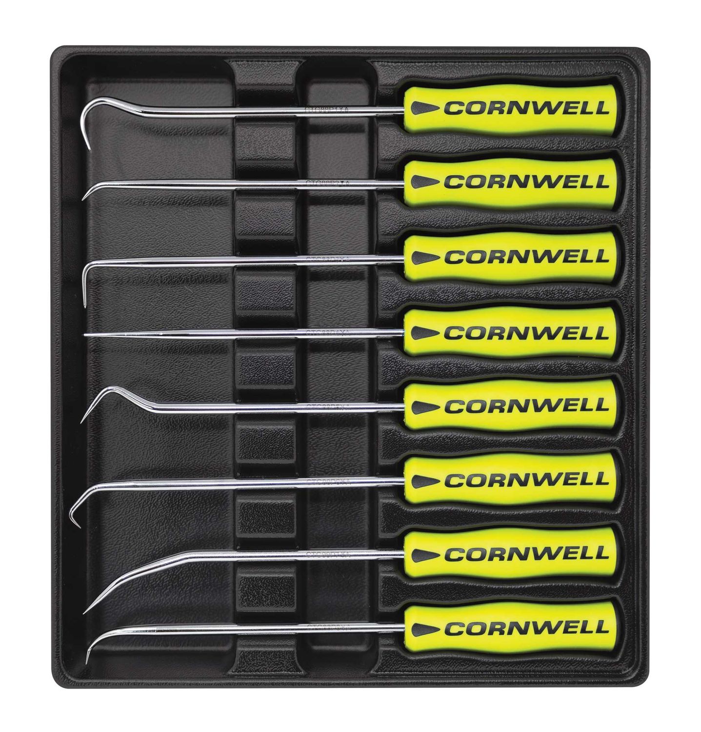 CTG88HPSYA - 8 Piece Medium Duty Hook &amp; Pick Set, Yellow