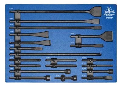 OF2090F - 20 Piece Assorted Air Hammer Bit Set