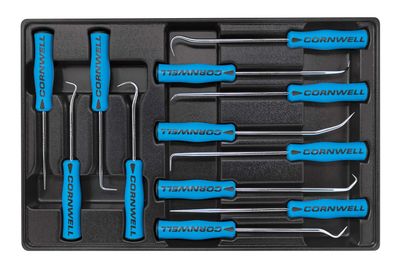 CTG12MDS - 12 Piece Medium Duty Hook and Pick Set, Blue