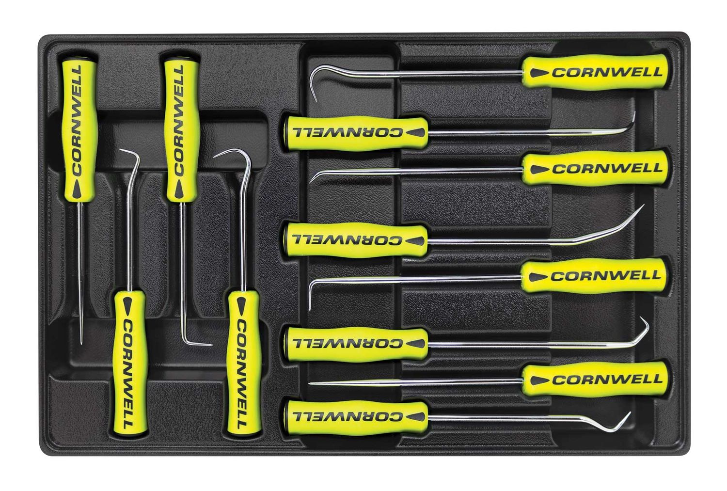 CTG12MDSY - 12 Piece Medium Duty Hook and Pick Set, Yellow