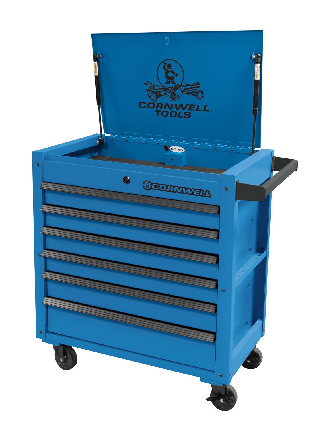 CTBF326KB - 6-Drawer Service Cart, Corporate Blue