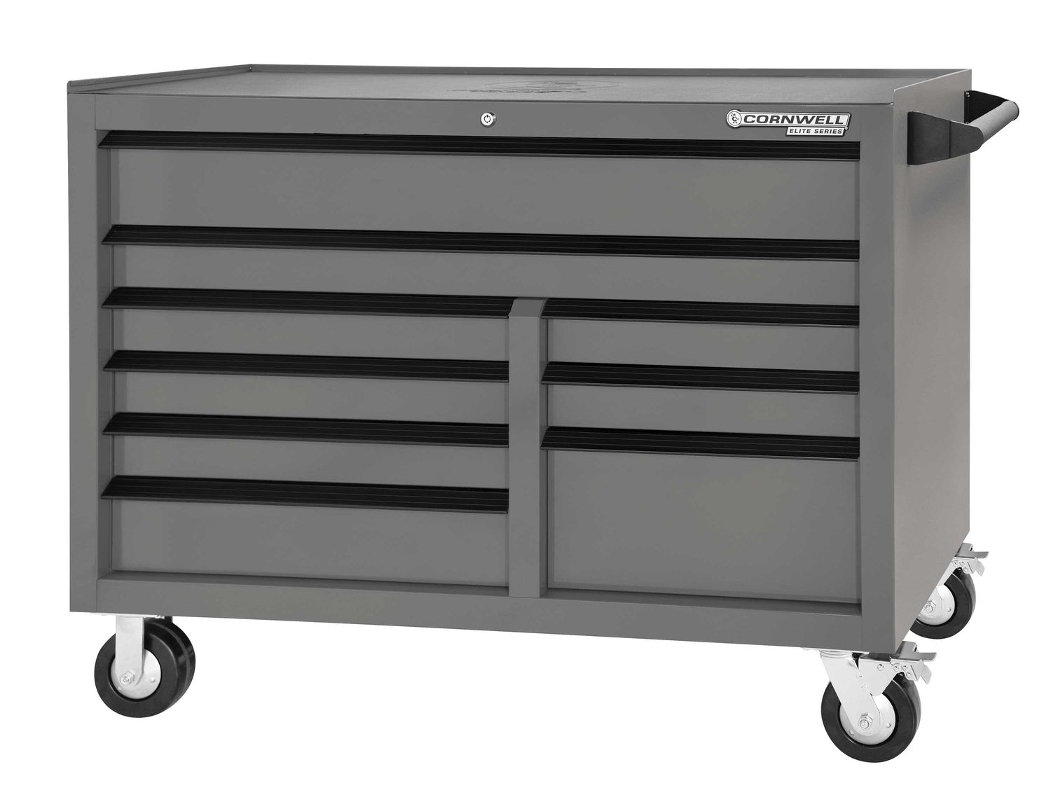 CTSESR549KST - 54” Elite Series™ 9-Drawer Double Bank Cabinet, Storm/Black Trim