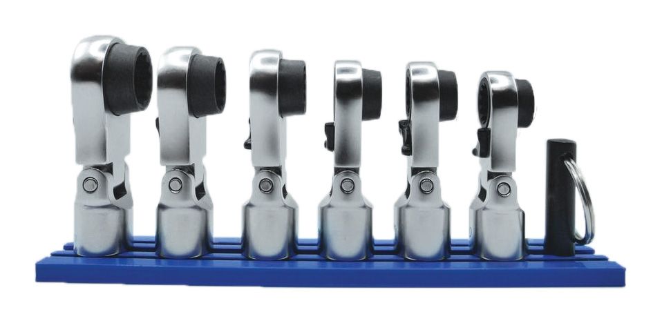 VMNORA150 - 6 Piece 3/8" Drive Nano-Flex Offset Ratcheting Attachment Set (8mm-13mm)