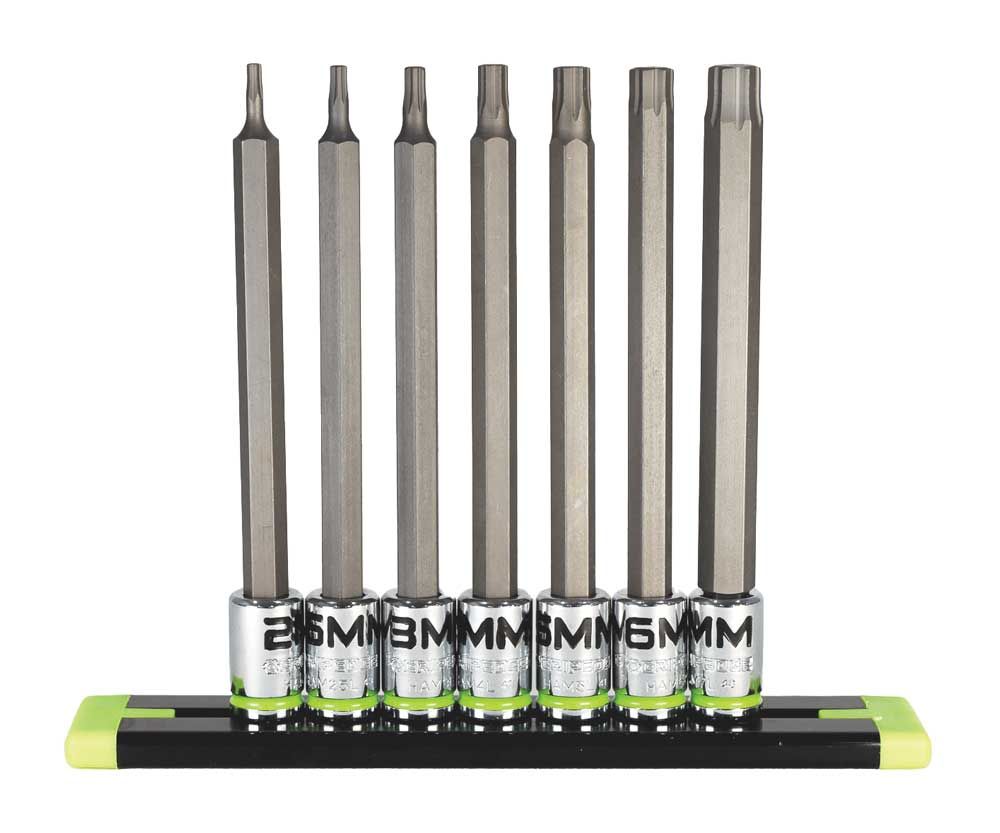 GEHAM7LS - 7 Piece 1/4" Drive Long Metric RPT Hex Driver Set
