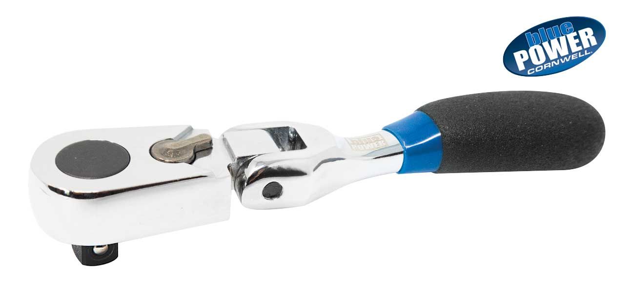 CBPRMINIF - 1/4" Drive bluePOWER® Mini Flex-Head 72-Tooth Ratchet
