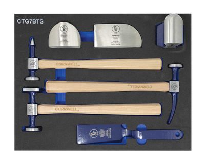 CTG7BTS - 7 Piece Body Tool Set, Wood Handles