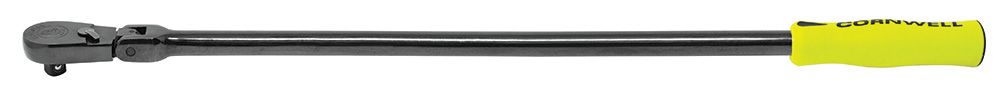 SRF80LHBY - 1/2" Drive 27" Flex-Head 80-Tooth Industrial Finish Handled Ratchet, Yellow