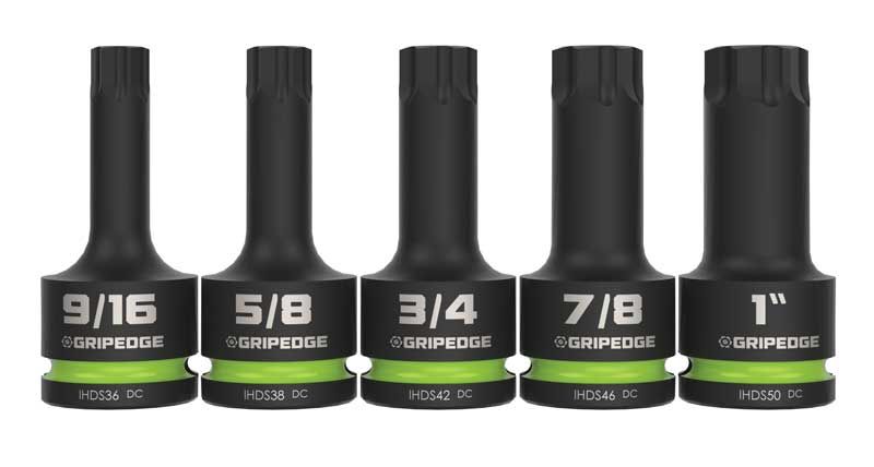 GEIHDS5S - 5 Piece 3/4" Drive SAE Impact RPT Hex Driver Set