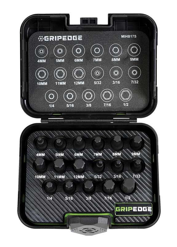 GEMIHB17S - 17 Piece Master 3/8" Drive Impact RPT Hex Driver Set