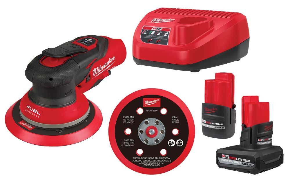 MWE258422CX - M12 FUEL™ 6" Random Orbital Sander Kit (3/32")