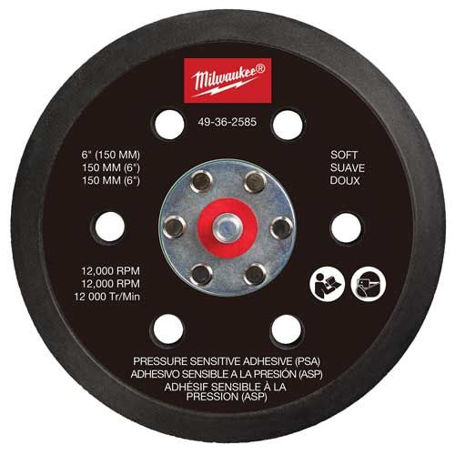 MWE49362585 - 6" Pressure Sensitive Adhesive Sander Backing Pad - Soft