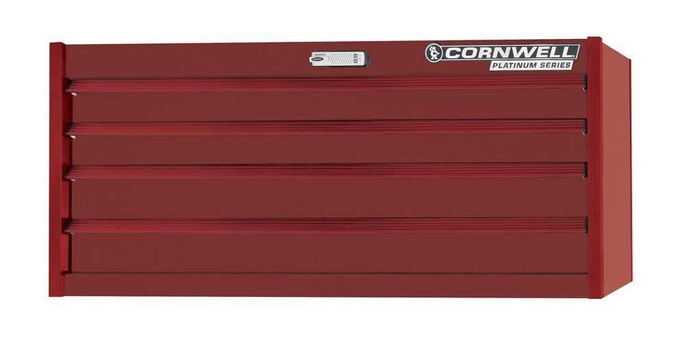 CTSPPE564RRA - (BTO) PLATINUM PLUS™ 56" 4-Drawer Chest, Radium/Red Trim